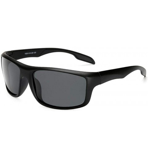 Aviator Vintage Overiszed Sunglasses Men Driving Rectangle Design Sun Black Multi - Black - CO18XE9WRT6 $8.61