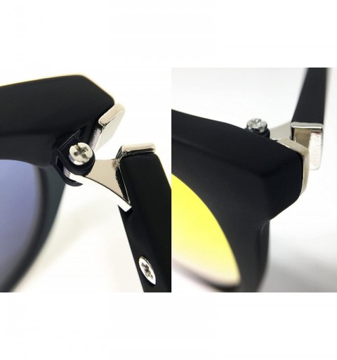 Aviator 7166 Premium Soft Oversize Mirror Revo Designer Flat Top Sunglasses - Oversize - C3183OETH0I $15.88