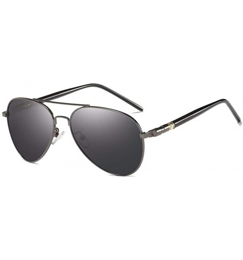 Aviator Polarizing glasses sunglasses men's inner blue-coated polarizing glasses toad glasses - B - CL18QO3WS3X $73.18