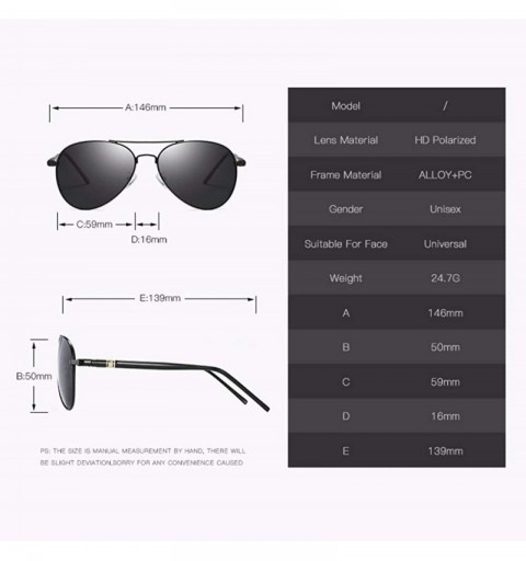 Aviator Polarizing glasses sunglasses men's inner blue-coated polarizing glasses toad glasses - B - CL18QO3WS3X $26.02