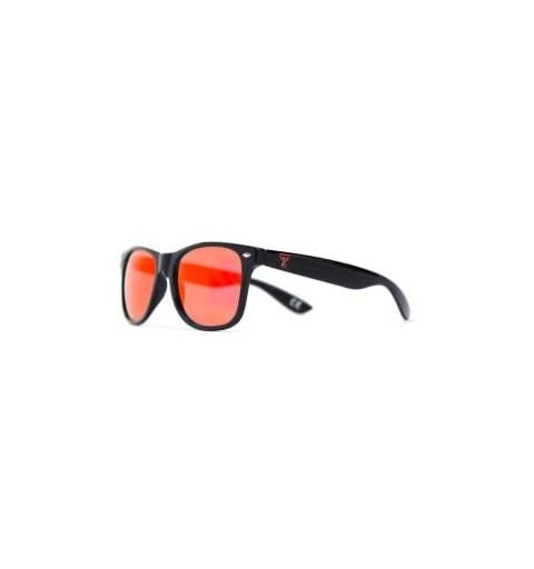 Sport NCAA Texas Tech Red Raiders TEXTECH-4 Black Frame - Red Lens Sunglasses - One Size - Black - CU119UYJ1EP $23.58