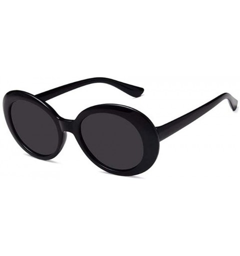 Oval Oval Street Snap Sunglasses for Women - Black - C61960ILKA3 $12.73