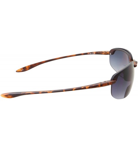 Rimless Mens Rimless Bifocal Reading Sunglasses Sports Wrap Reader Glasses - Tortoise - C018WYNMIN2 $13.86