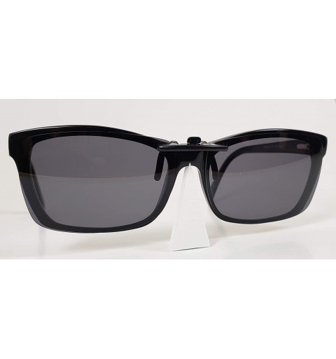 Rimless Polarized Clip-on Sunglasses for Prescription Glasses - UV Protection - UV 400 - CI19404H9AL $7.55