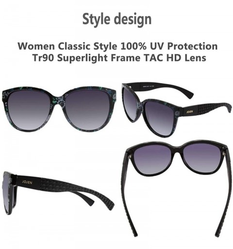 Cat Eye Polarized Fashion Sunglasses for Women's Cat Eye Retro Ultra Light Lens TR90 Frame JE003 - CK18IZYGADH $16.33