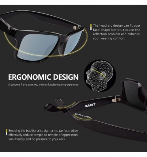 Rectangular Premium TR90 Rectangular Mens Polarized Driving Sunglasses for Men Blender Sun Glasses HF03 - C818TUC3CRN $19.67