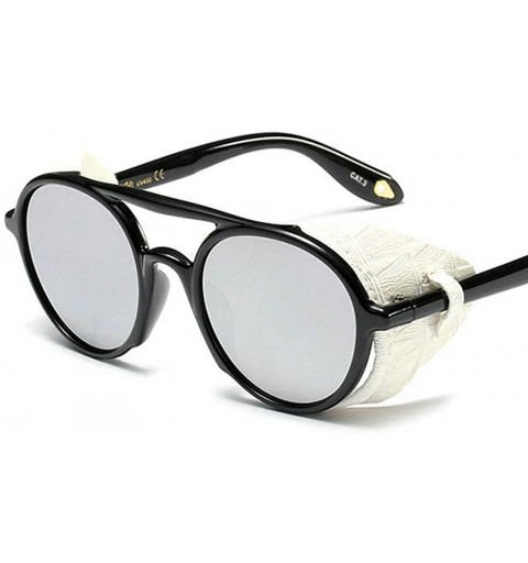 Goggle Vintage Women Punk Round Sunglasses Luxury Brand Designer Fashion Side protection Sun Glasses - C418MD5WOQ3 $14.93
