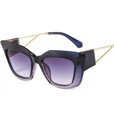 Cat Eye Women Vintage Cat Eye Sunglasses Stylish Gradient Sun Glasses Ladies Travel Shades UV400 - C8199OU75NU $9.78