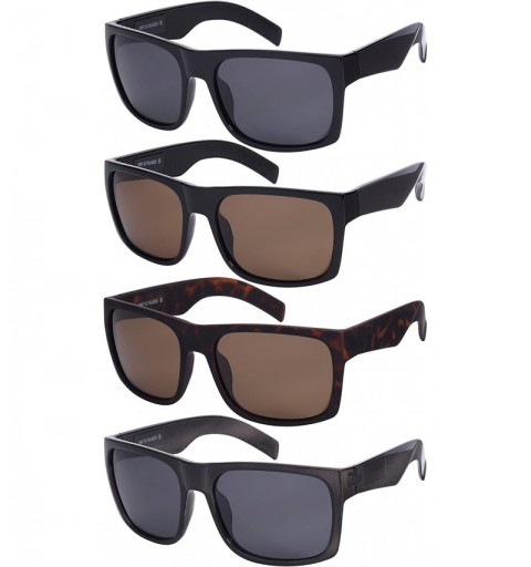 Oversized Large Rectangular Square Polarized Sunglasses for Men Women Driving Glass - CQ17XWDT854 $13.20