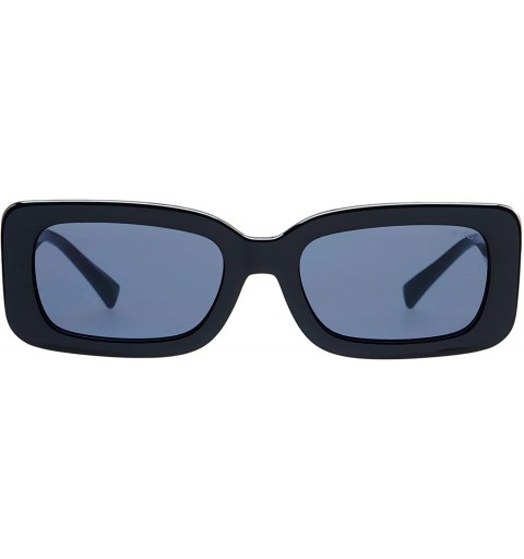 Rectangular Noa Rectangular Mens Womens Designer Fashion Sunglasses - Black - CW18Y6947QO $33.57