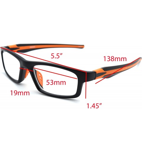 Sport Sports Double Injection Readers Flexie Reading Glasses size and color very - Orange - CU12ENS8GVB $22.01