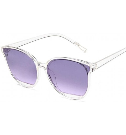 Cat Eye Vintage Cat Eye Sunglasses Women Lovely Sun Glasses For Ladies Cute Sexy Retro Uv400 - Trans Purple - CL198UGYS53 $7.52