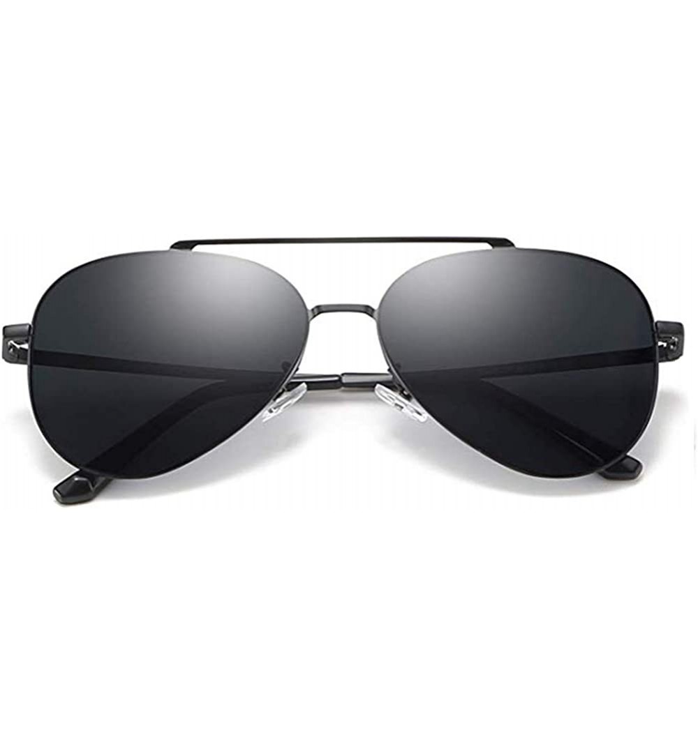 Goggle Classic Aviator Sunglasses for Men Women 100% UV Protection Tinted Lens Metal Frame Military Style - CN18LQZKTN7 $30.21