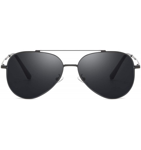 Goggle Classic Aviator Sunglasses for Men Women 100% UV Protection Tinted Lens Metal Frame Military Style - CN18LQZKTN7 $30.21