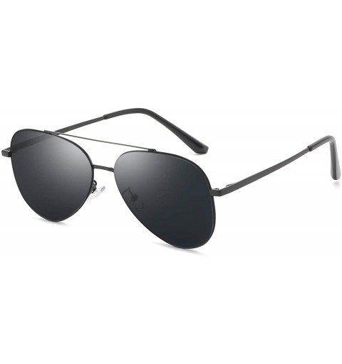 Goggle Classic Aviator Sunglasses for Men Women 100% UV Protection Tinted Lens Metal Frame Military Style - CN18LQZKTN7 $30.21