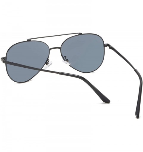 Goggle Classic Aviator Sunglasses for Men Women 100% UV Protection Tinted Lens Metal Frame Military Style - CN18LQZKTN7 $30.21