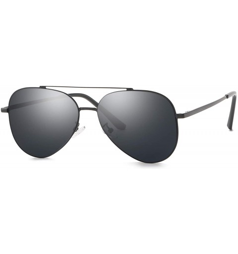 Goggle Classic Aviator Sunglasses for Men Women 100% UV Protection Tinted Lens Metal Frame Military Style - CN18LQZKTN7 $30.21