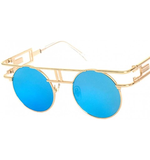 Round Round Sunglasses Men Women Fashion Glasses Retro Frame Vintage Sunglasses - C12 - CL18WXSG49O $29.65