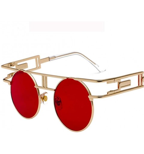 Round Round Sunglasses Men Women Fashion Glasses Retro Frame Vintage Sunglasses - C12 - CL18WXSG49O $29.65