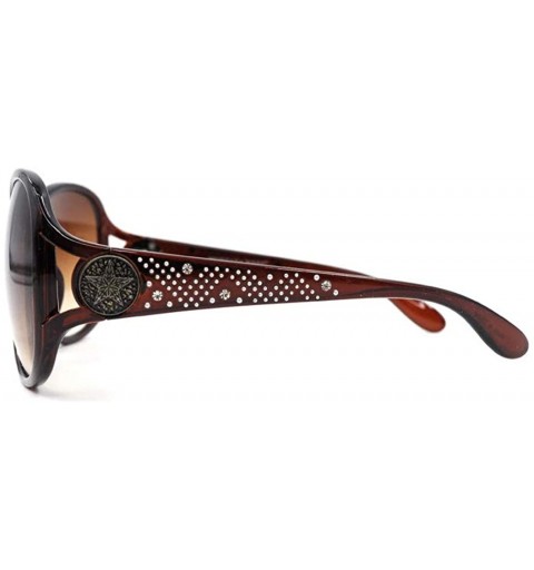 Wayfarer Wayfarer Rhinestone Sunglasses For Women Western UV 400 Protection Shades With Bling - C319CDRZQCM $19.52