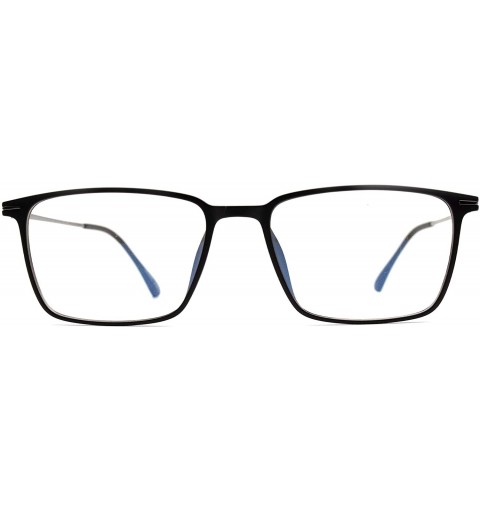 Rectangular Eyeglasses 8116 Classic Rectangular - for Womens-Mens 100% UV PROTECTION - Blackmatte - C4192TGYRZ9 $62.54