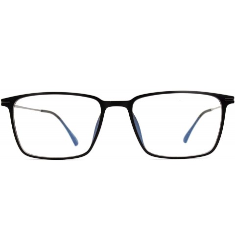 Rectangular Eyeglasses 8116 Classic Rectangular - for Womens-Mens 100% UV PROTECTION - Blackmatte - C4192TGYRZ9 $33.79