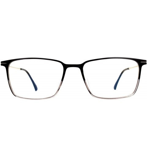 Rectangular Eyeglasses 8116 Classic Rectangular - for Womens-Mens 100% UV PROTECTION - Blackmatte - C4192TGYRZ9 $33.79
