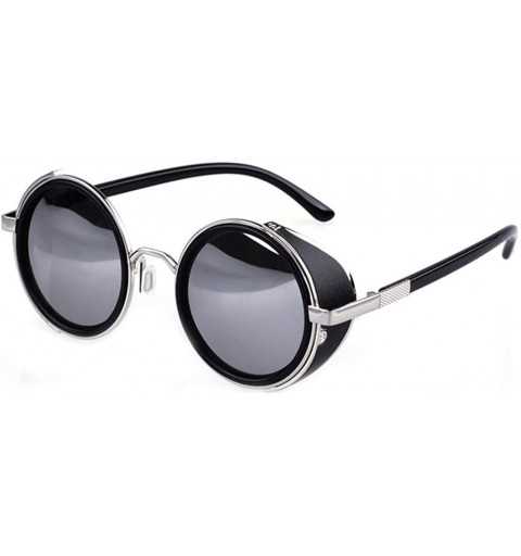Sport Side Sheld Steampunk Rock UV Protection Round Sunglasses For Women&Men - C4 - C712LWU9CMP $28.82