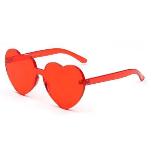 Rimless Heart-shaped Sunglasses Eyeglasses for Womens Girls S2058 - C5 - C018GD8HW24 $10.15