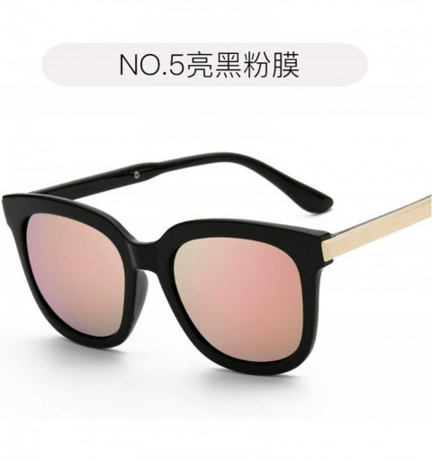 Round Men Big Round Sunglasses Women Glasses Lady Luxury Mirror Retro Metal Sun Vintage Female - 7 - C0198ZWX2CY $38.52