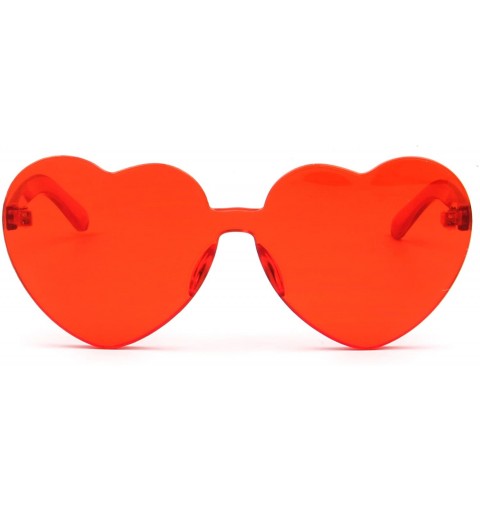 Rimless Heart-shaped Sunglasses Eyeglasses for Womens Girls S2058 - C5 - C018GD8HW24 $10.15