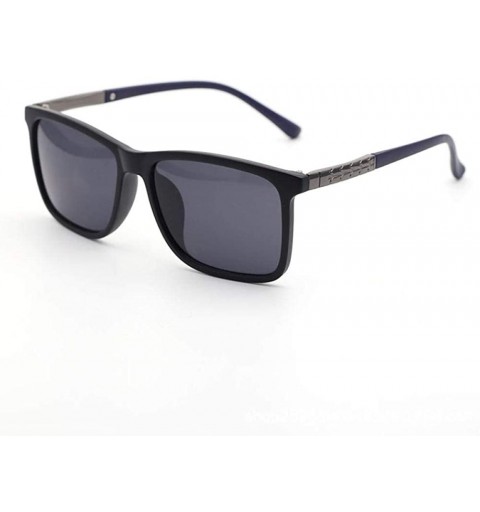 Oversized Sunglasses men's outdoor sports polarizer men's glasses - Matte Black - CT190N62LYA $35.73