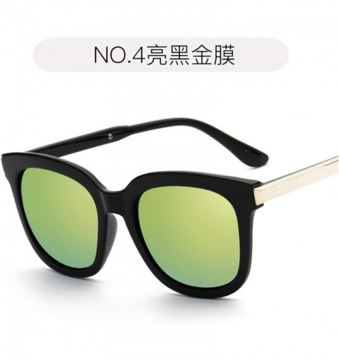 Round Men Big Round Sunglasses Women Glasses Lady Luxury Mirror Retro Metal Sun Vintage Female - 7 - C0198ZWX2CY $38.52