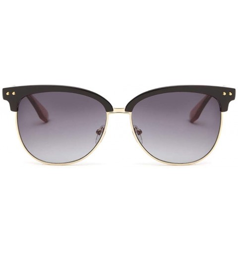 Semi-rimless Sunglasses Women Brand Designer Acetate Semi Rimless Frame Sun Glasses Coating Lens Classic - CD1900ASMEY $19.17