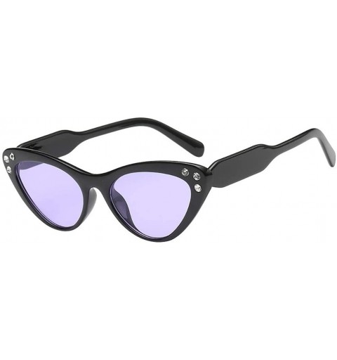 Cat Eye Polarized Sunglasses Glasses Vintage - A - CH190NCLRU3 $9.02
