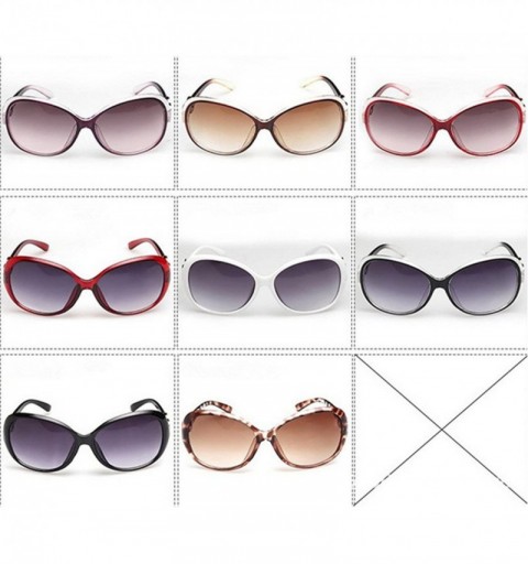 Round Female Fashion Plastic Hollow Frame Rimmed Sunglasses - Black - CF18C0WESOI $10.66