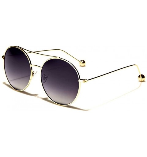 Aviator Round Aviator Sunglasses - Gold - C218DND45L8 $19.30