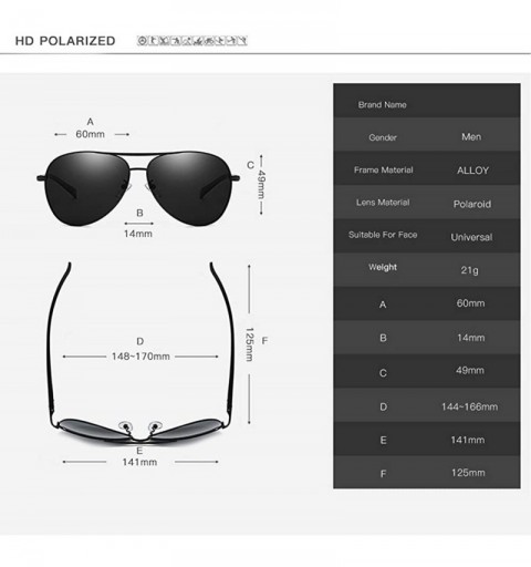 Rectangular Personalized Custom Aviator Sunglasses gifts for Husband and Son-Polarized Sunglasses 100% UV protection - CA18SM...