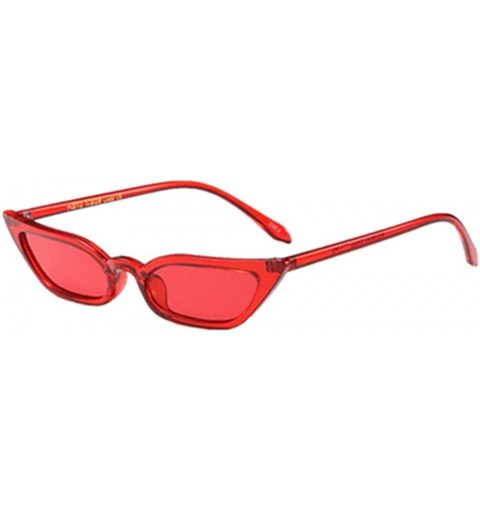 Aviator Women Vintage Cat Eye Sunglasses Retro Small Frame UV400 Eyewear Fashion Ladies - 6191rd - C418RR2LHX9 $19.49