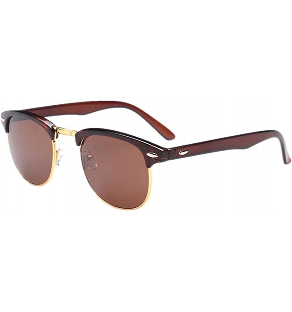 Wayfarer classic black metal sunglasses UV protection Brown - CJ17YLA95I7 $20.84