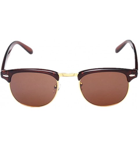 Wayfarer classic black metal sunglasses UV protection Brown - CJ17YLA95I7 $8.86