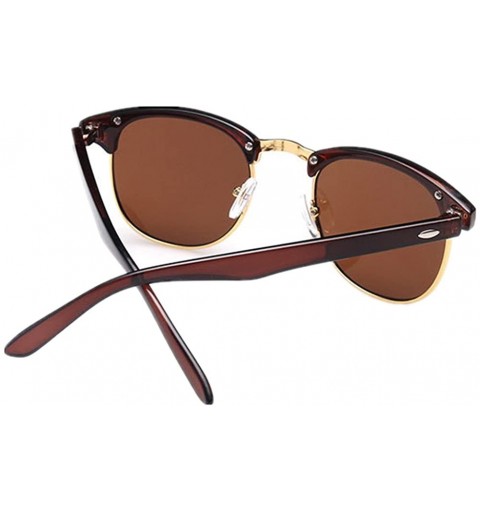 Wayfarer classic black metal sunglasses UV protection Brown - CJ17YLA95I7 $8.86