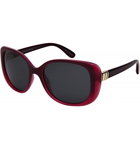 Oval Plastic Rectangular Vintage Square Sunglasses Women Polarized Lens 34167TT-P - CA18INOMMSQ $12.88