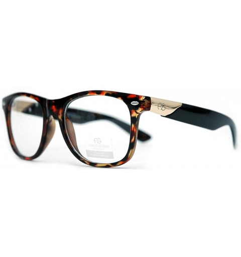 Round Unisex Round Square Box Plastic Optical Frames Sunglasses UV Protection - Black/Red/Beige Marble - C01908H80Y7 $17.34