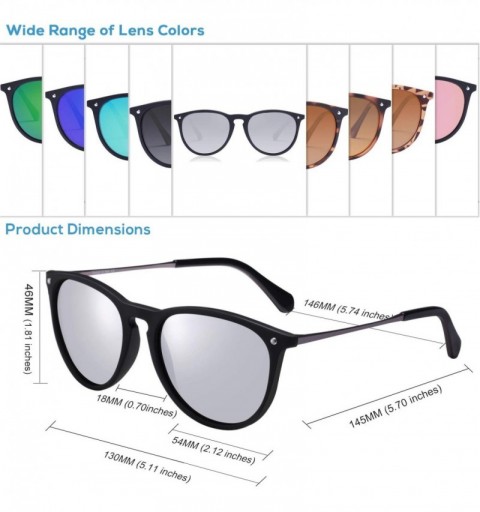 Cat Eye Vintage Polarized Sunglasses for Women UV400 Protection Driving Fishing Hiking Sport Glasses CA5100 - C618SZR63TX $18.89