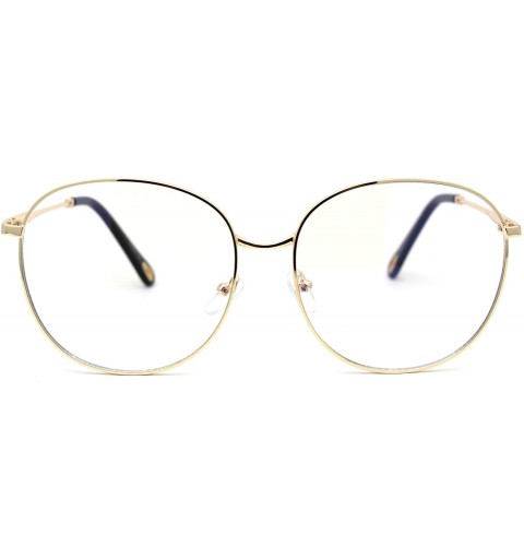 Butterfly Womens Nerdy School Girl Computer Clear Lens Eyeglasses - Gold Black - C31950TDC3R $24.17