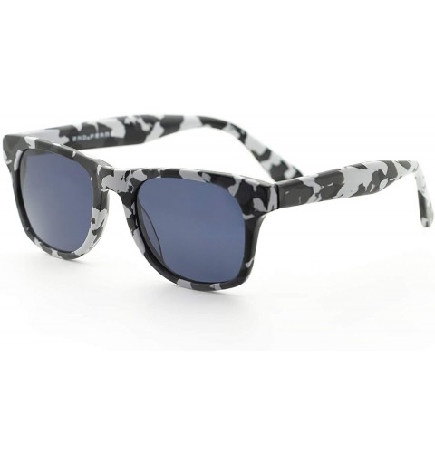 Rectangular Camouflage Wellington UV-400 Protection Sunglasses - Gray Camouflage - C7198ALWK45 $46.09