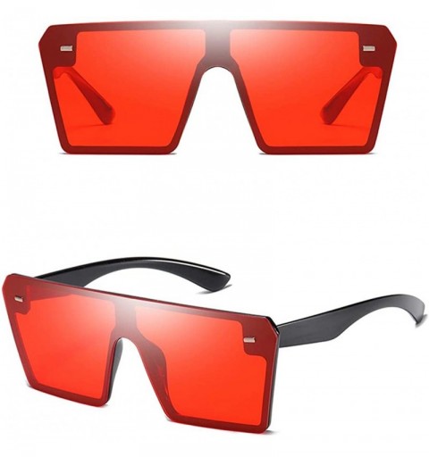 Sport Sports Sunglasses Unisex-Fashion Man Women Oversize Square Sunglasses Glasses Shades Vintage Retro Style - D - C418XEO6...