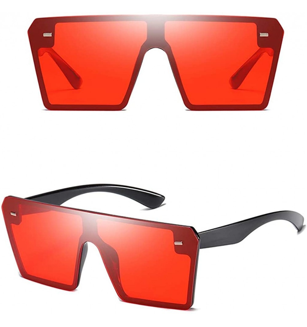 Sport Sports Sunglasses Unisex-Fashion Man Women Oversize Square Sunglasses Glasses Shades Vintage Retro Style - D - C418XEO6...