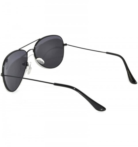 Aviator Aviator Sunglasses Black Smoke - CO11HQ26VJ1 $15.38